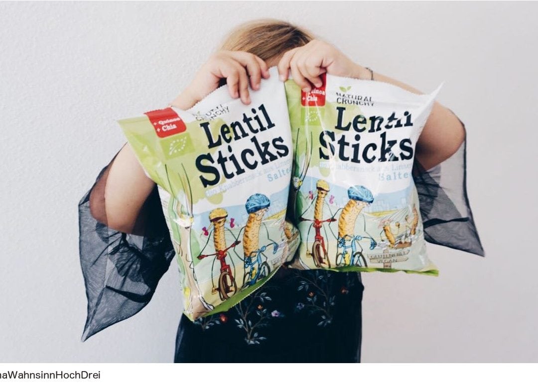 Großer Fan unserer Lentil Sticks: Bloggerin Verena von MamaWahnsinnHochDrei